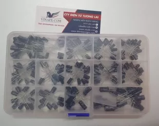 Hộp Tụ Hóa Tổng Hợp 0.1uF - 220uF Tổng 200 Cái